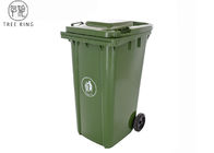 Οικογένεια 240 πλαστικά δοχεία σκουπιδιών λίτρου, κόκκινο δοχείο Wheelie του Συμβουλίου για τα απόβλητα κήπων